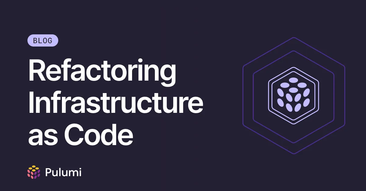 Refactoring Infrastructure as Code