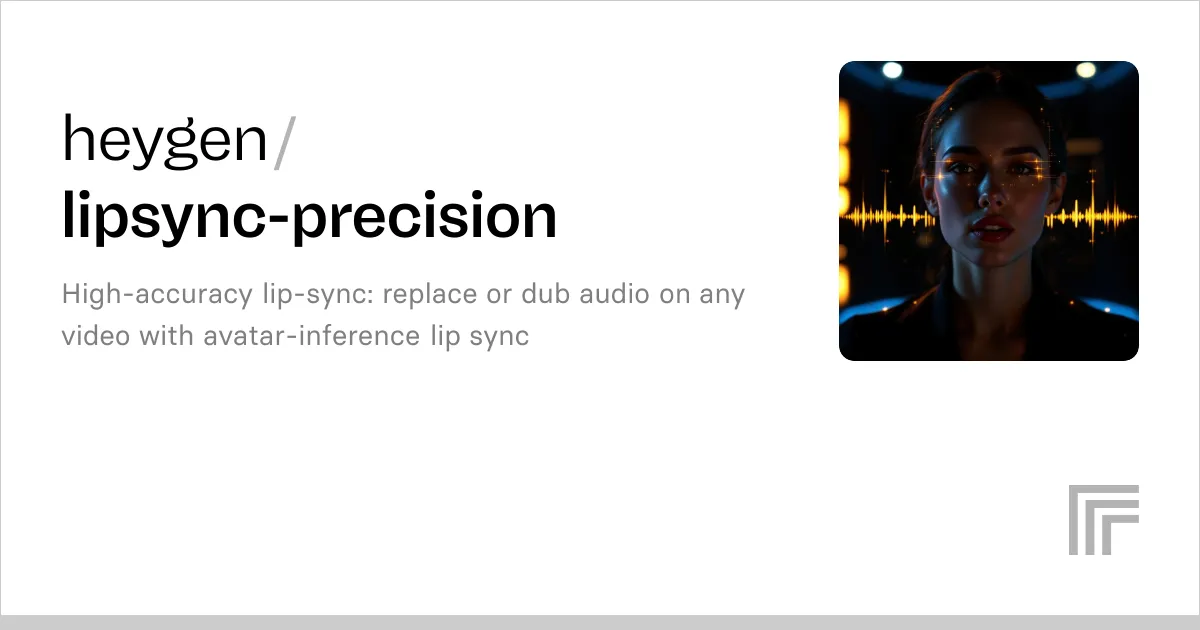 HeyGen Lipsync Precision