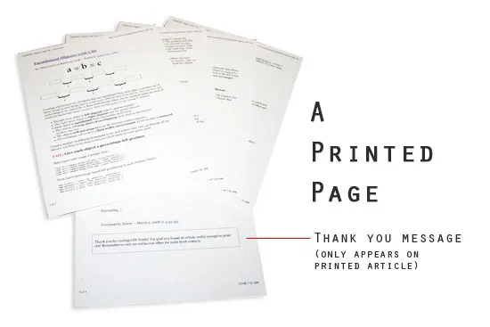 CSS-Tricks Finally Gets A Print Stylesheet