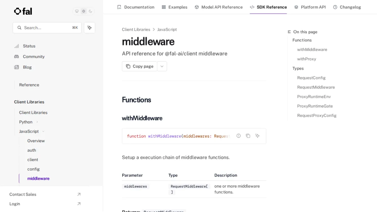 middleware - fal