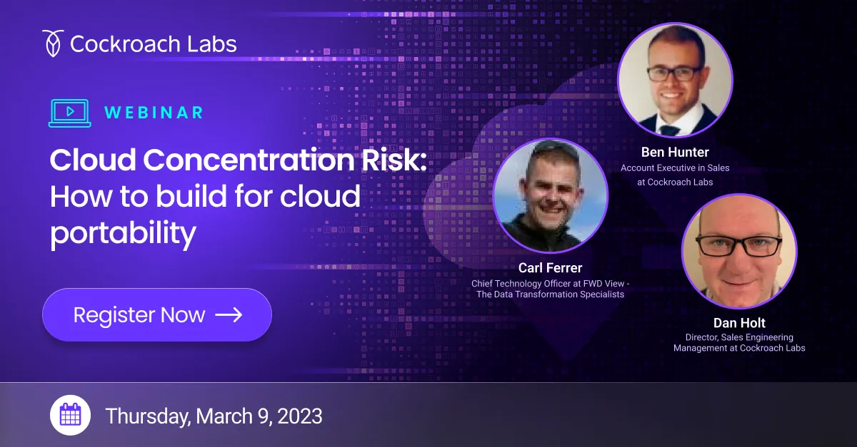 [Webinar] Cloud Concentration Risk: How to build for cloud portability