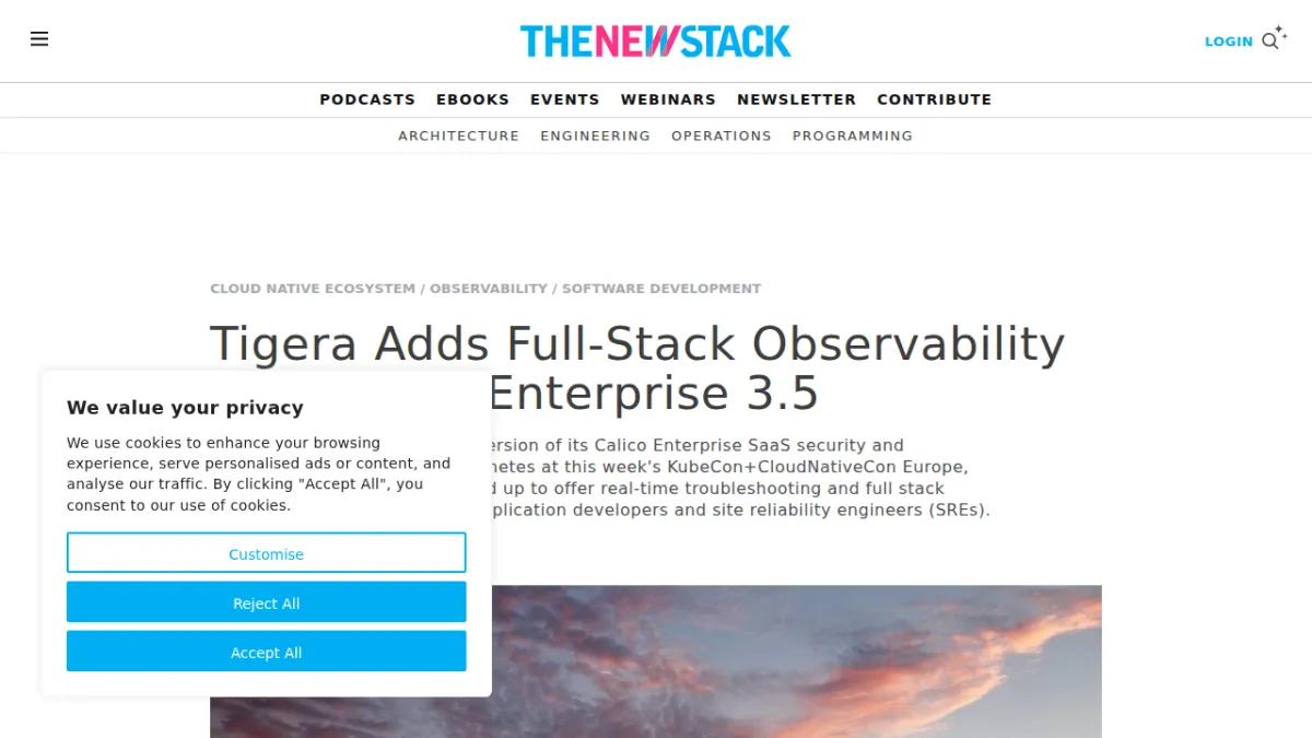 Tigera Adds Full-Stack Observability with Calico Enterprise 3.5