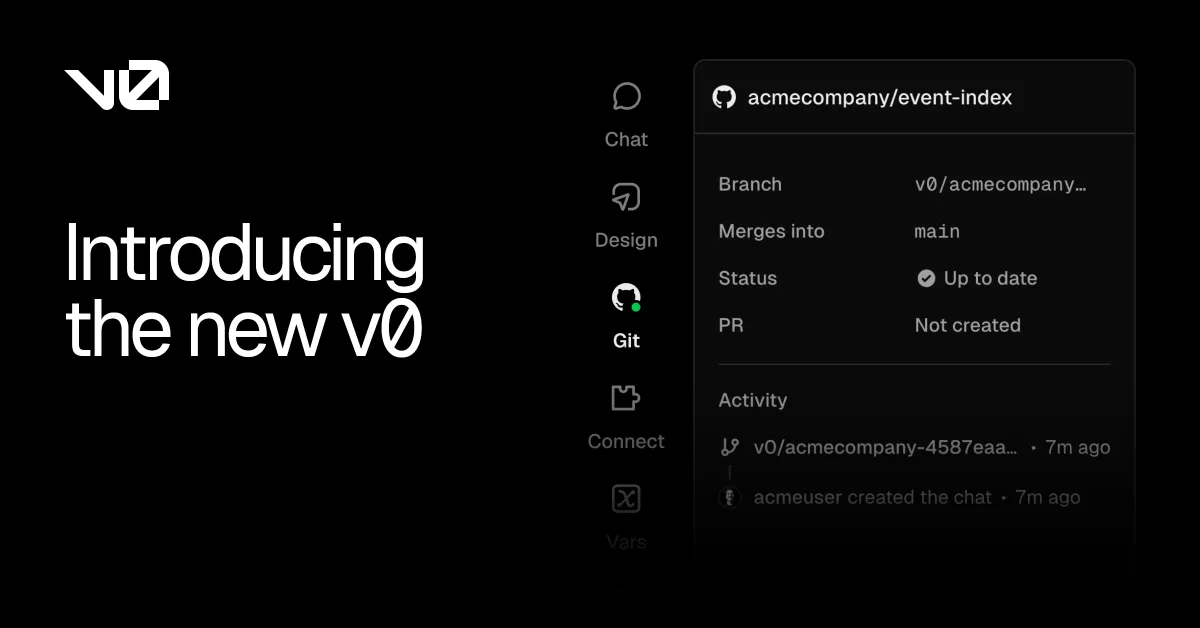 Introducing the new v0