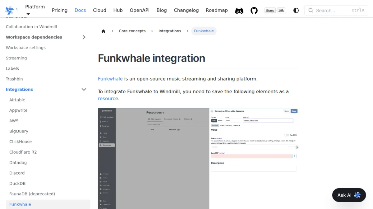 Funkwhale integration