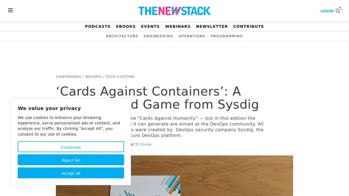 A DevOps Card Game from Sysdig