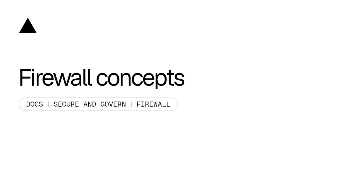 Firewall concepts