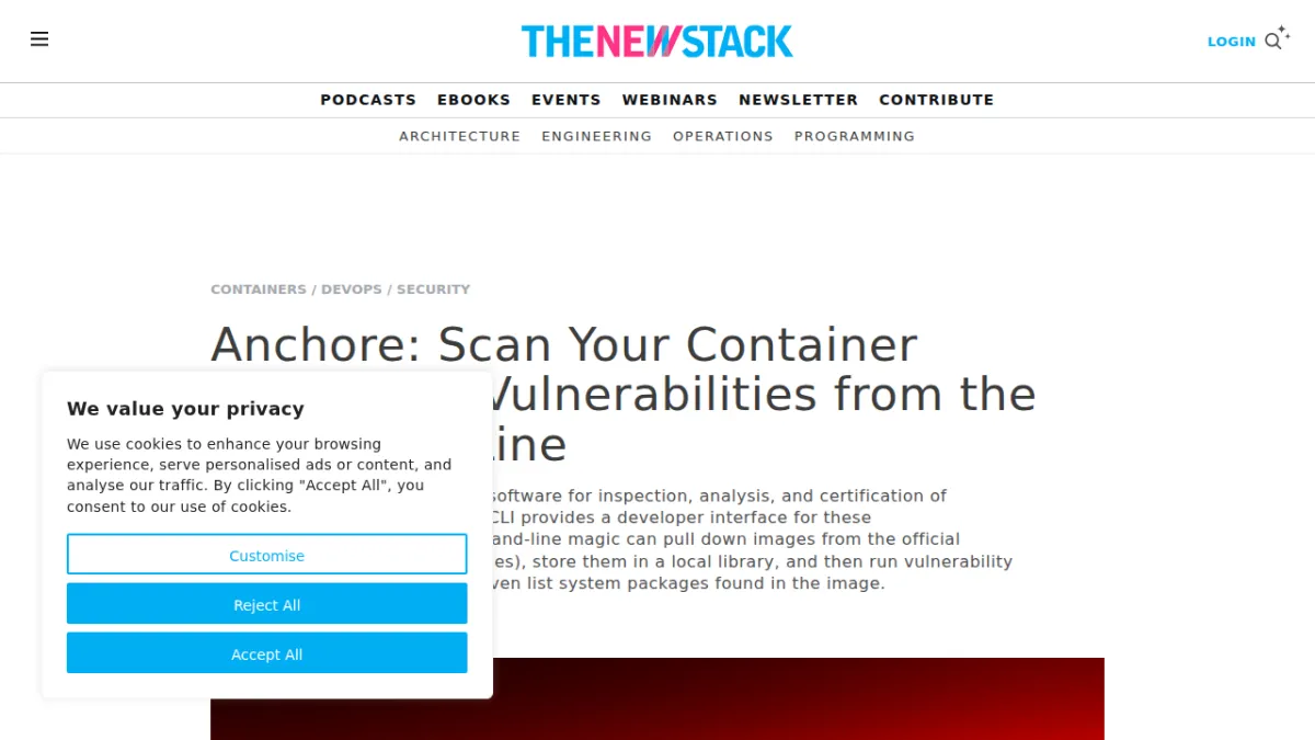 Anchore: Scan Your Container Images for Vulnerabilities from the Command Line