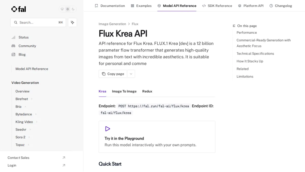 Flux Krea API - fal