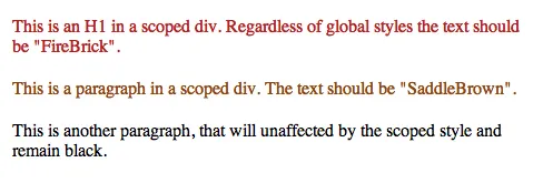 Saving the Day with Scoped CSS