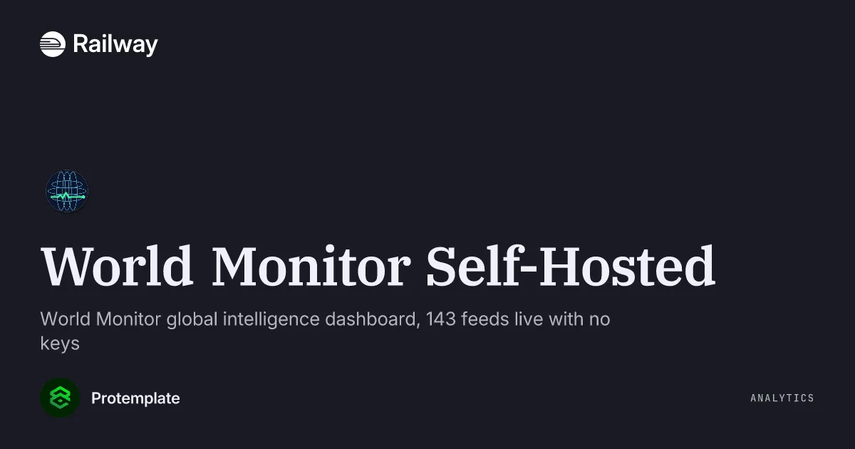 Deploy & Host World Monitor Self-Hosted