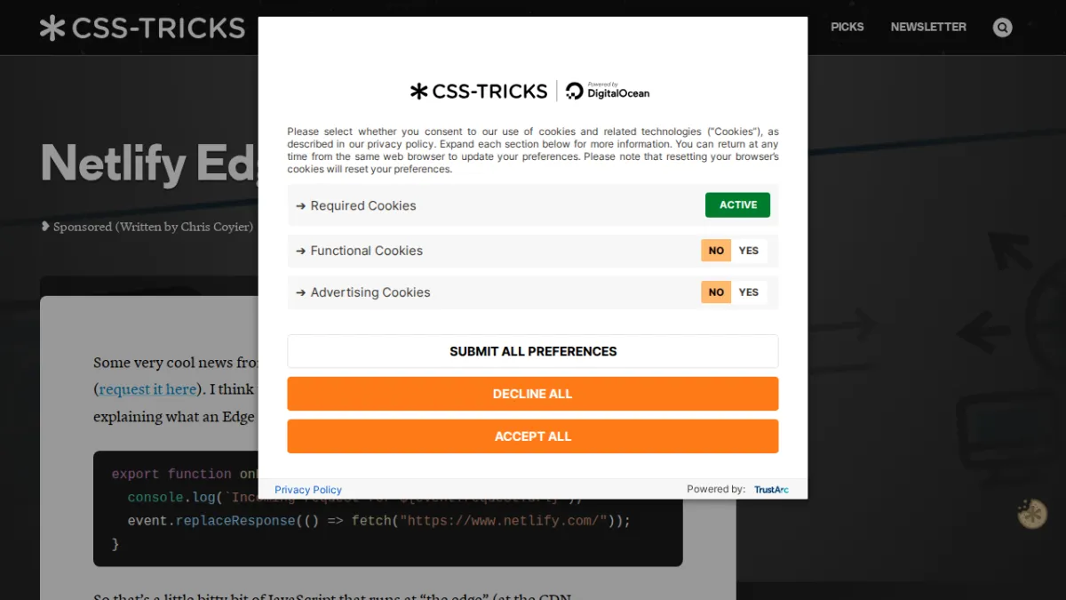Netlify Edge Handlers