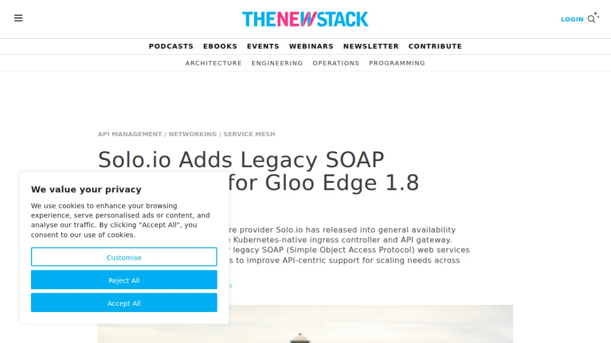 Solo.io Adds Legacy SOAP Integration for Gloo Edge 1.8 Release