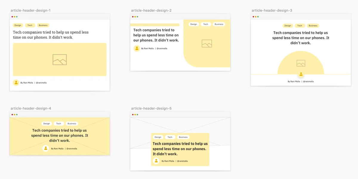 Same HTML, Different CSS