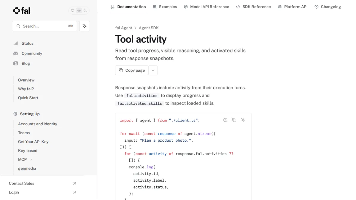 Tool activity - fal