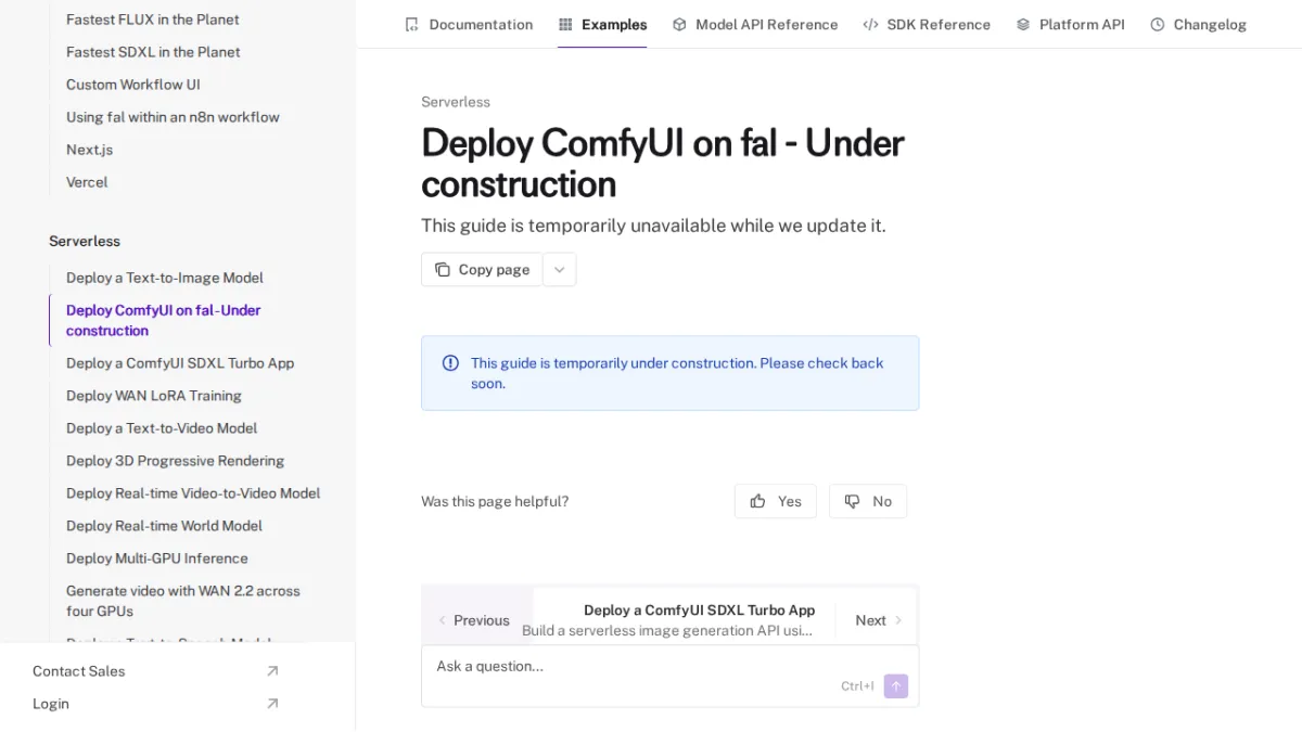 Deploy ComfyUI on fal - Under construction - fal