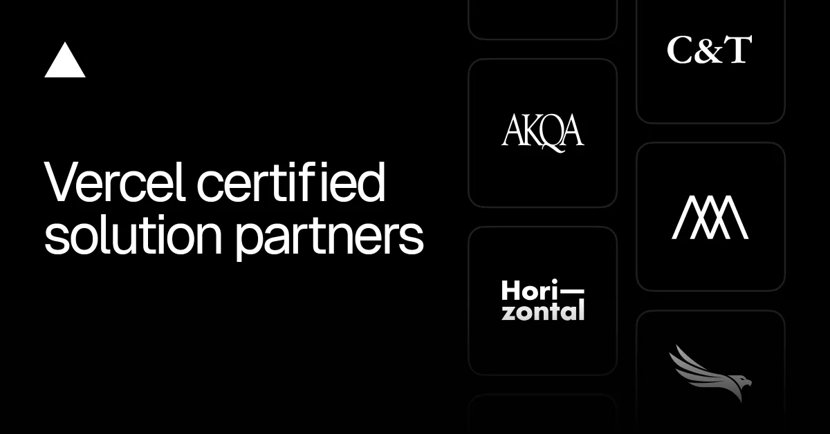 Vercel launches partner certification