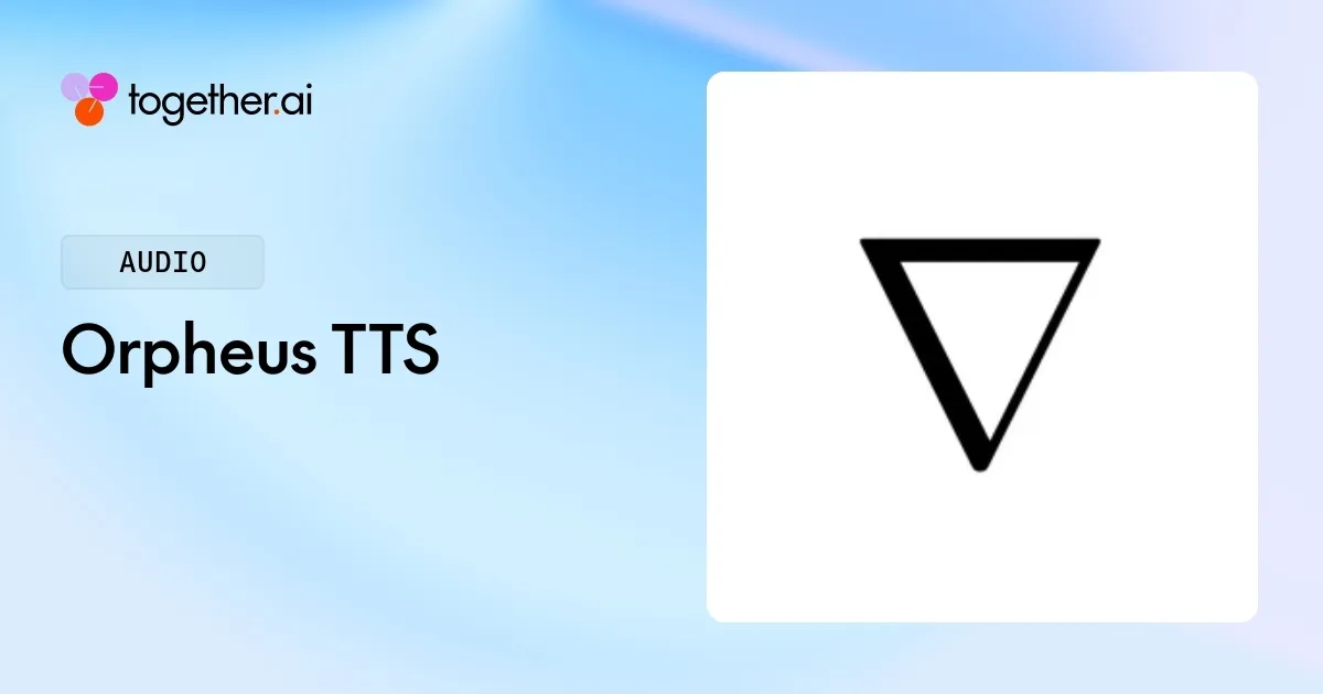 Orpheus TTS: Pricing, Benchmarks & Docs Pricing