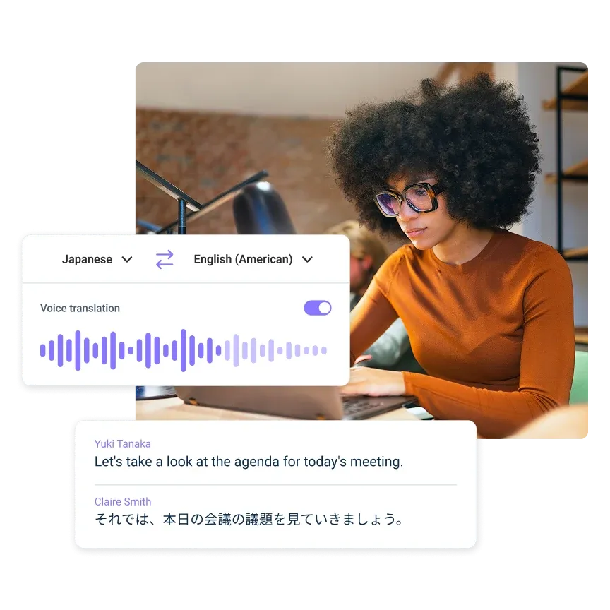 The AI translation app for your every online meeting