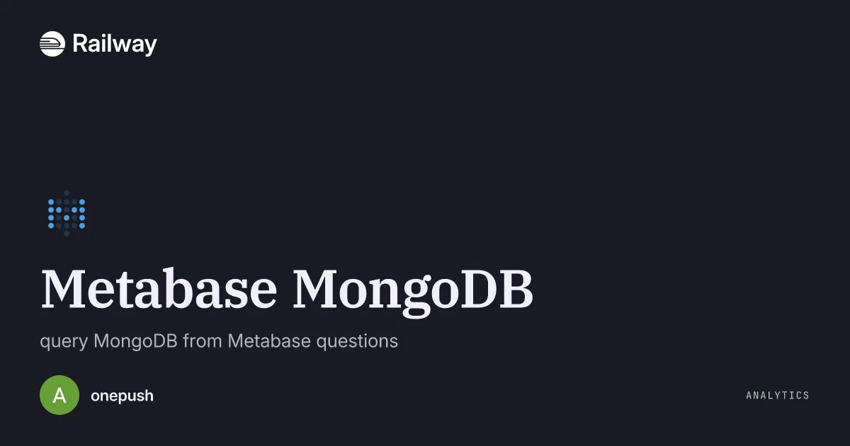 Deploy & Host Metabase MongoDB