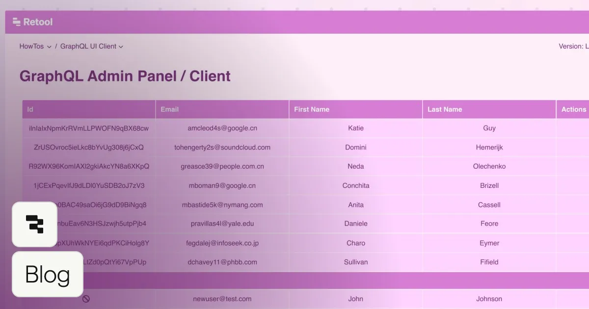 Build a GraphQL admin panel in minutes