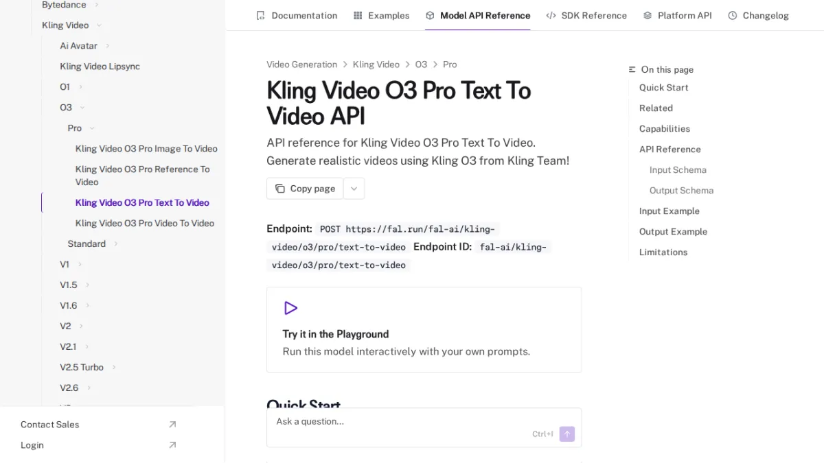 Kling Video O3 Pro Text To Video API - fal
