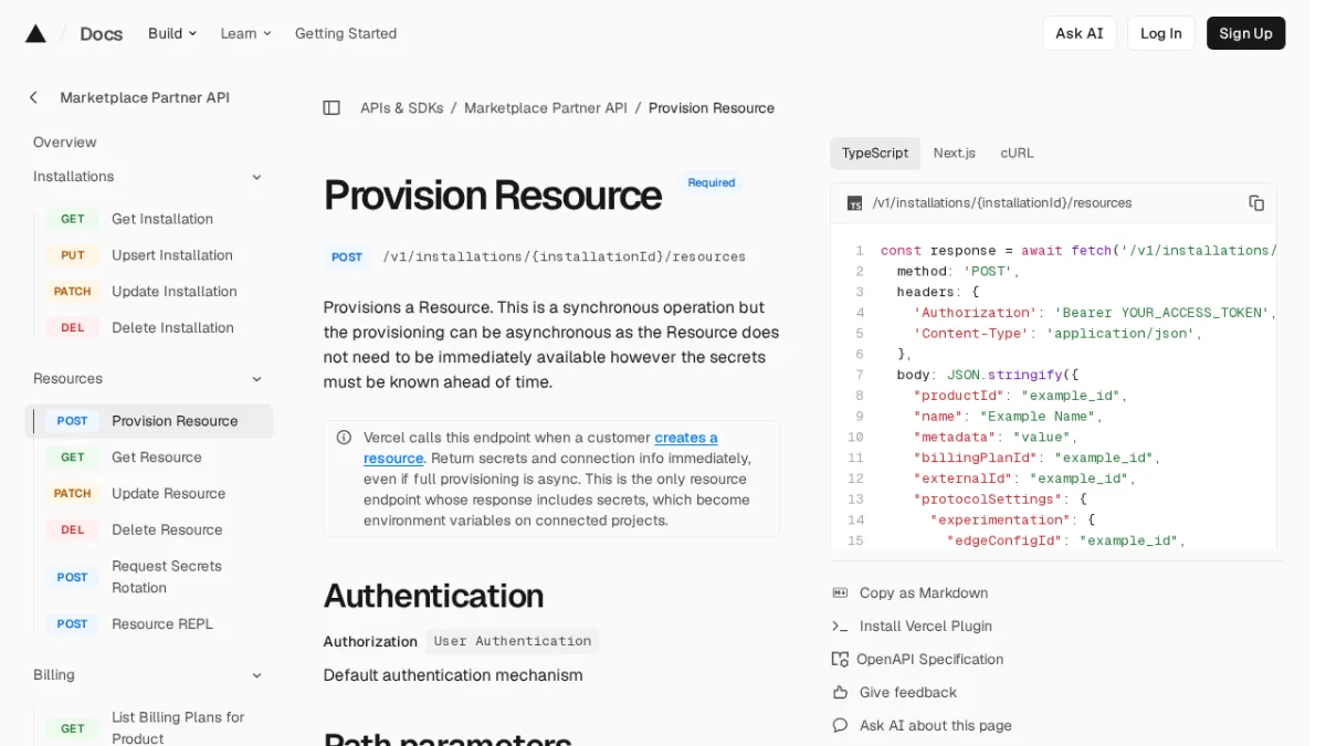 Provision Resource
