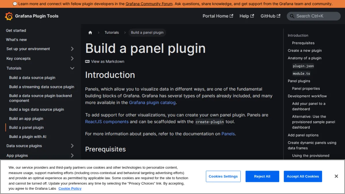Build a panel plugin