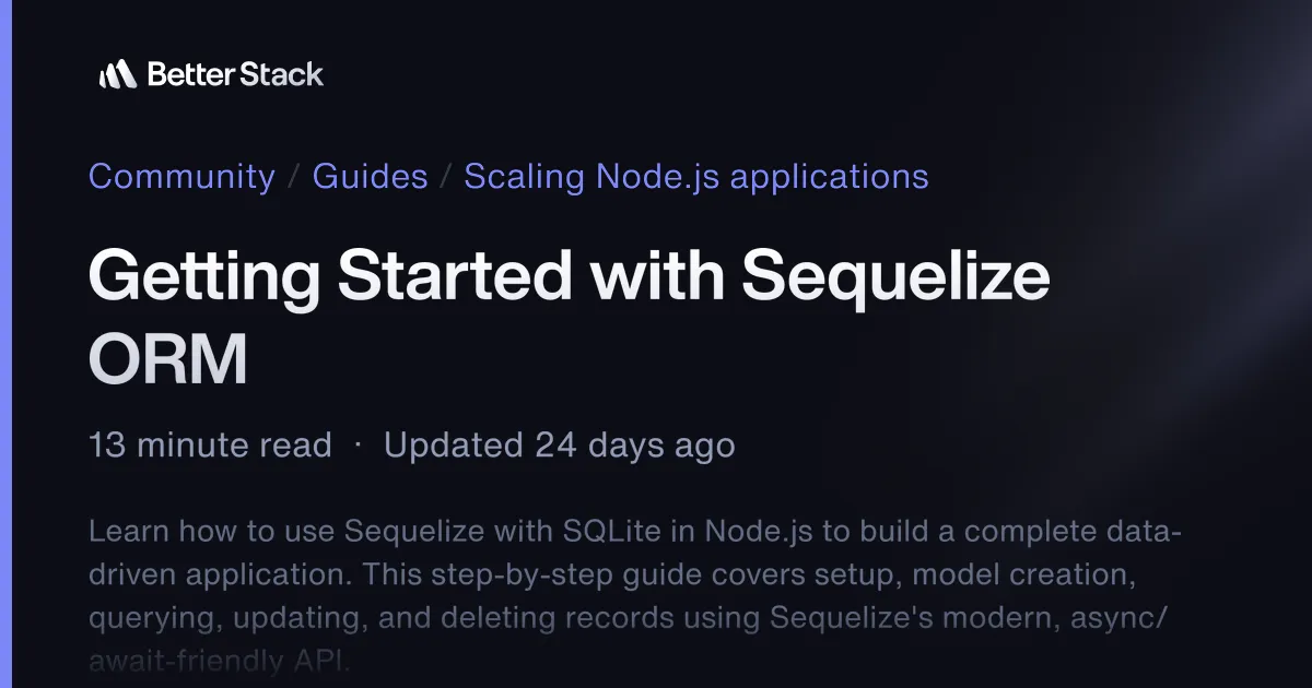 with Sequelize ORM