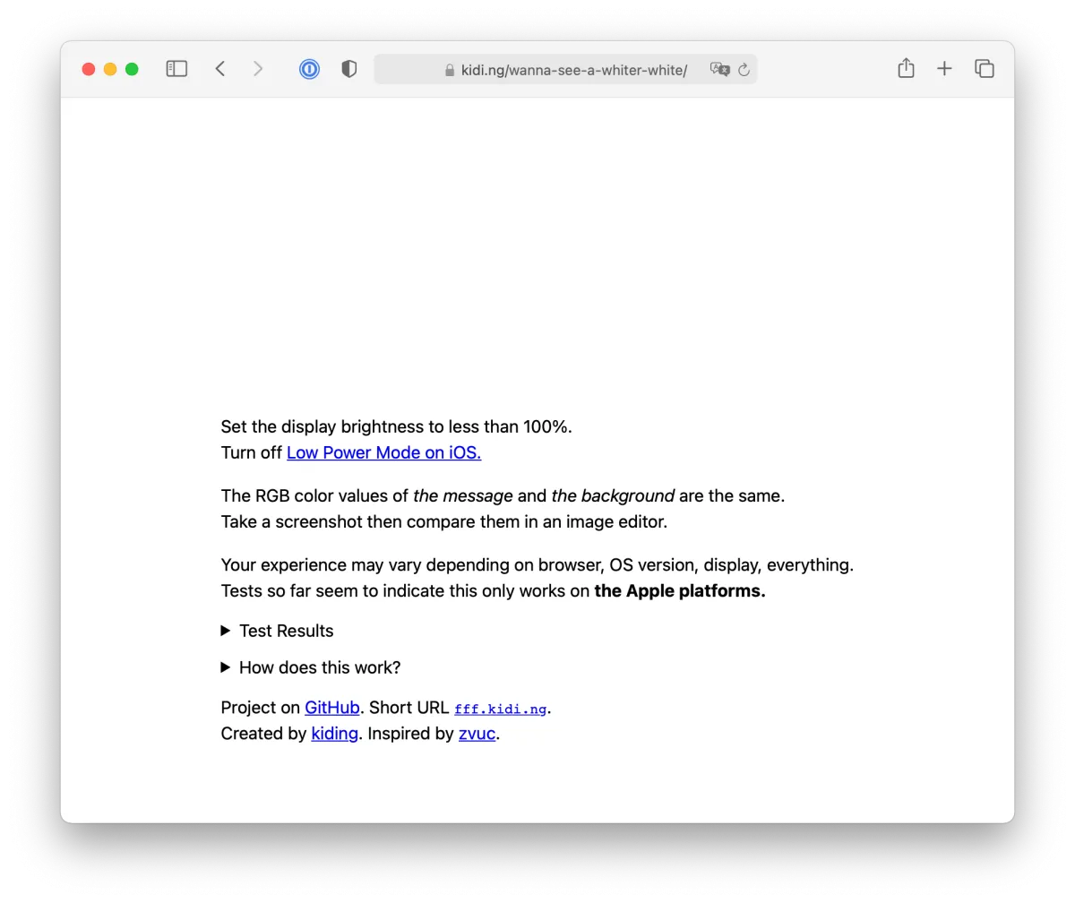 Wanna see a whiter white? | CSS-Tricks
