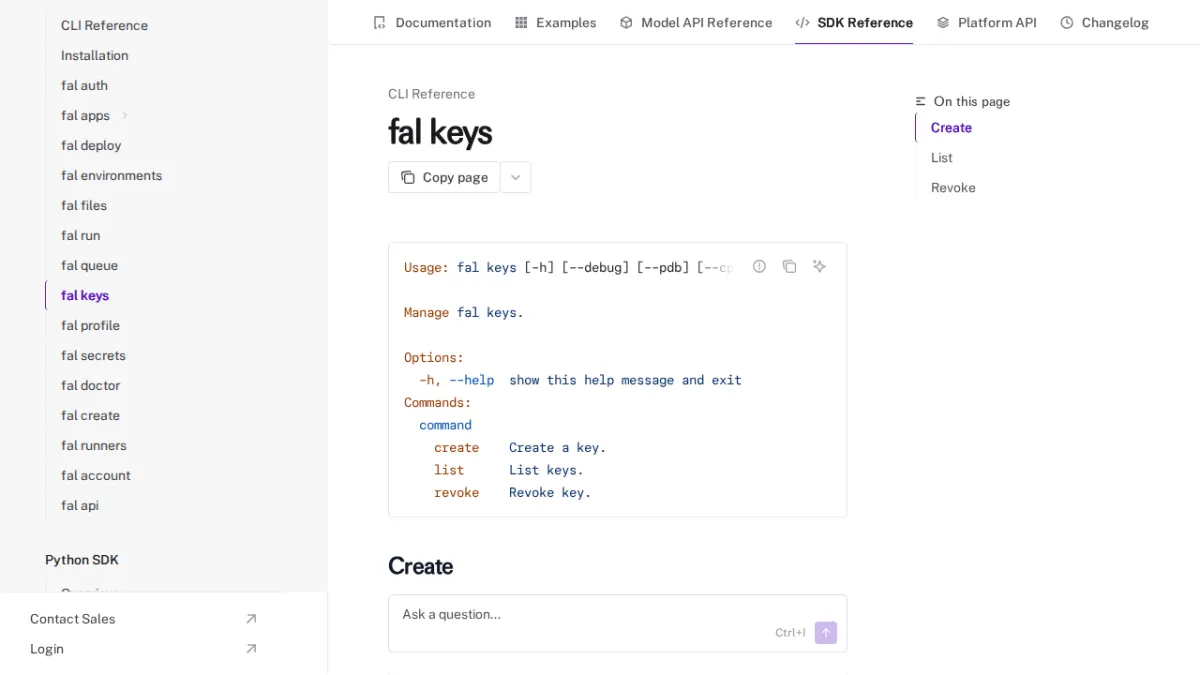 fal keys - fal