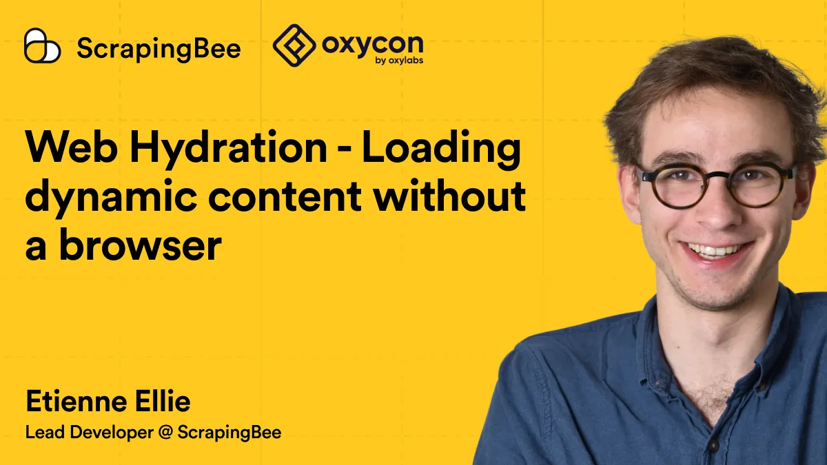 Web hydration for scraping: Load dynamic content without a browser