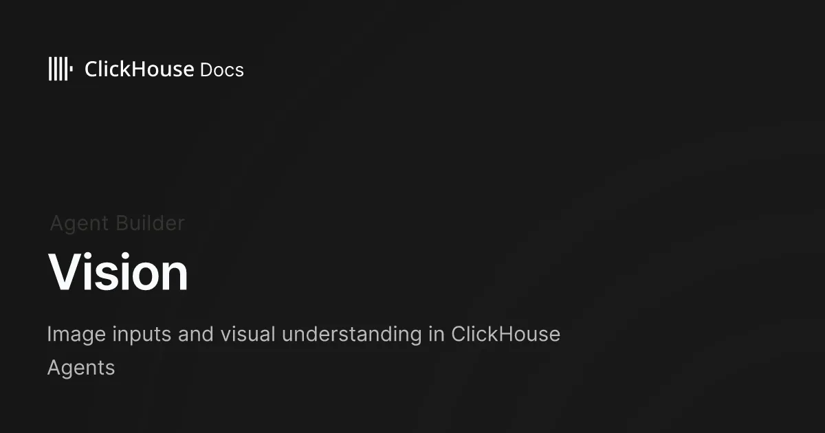 Vision - ClickHouse Documentation