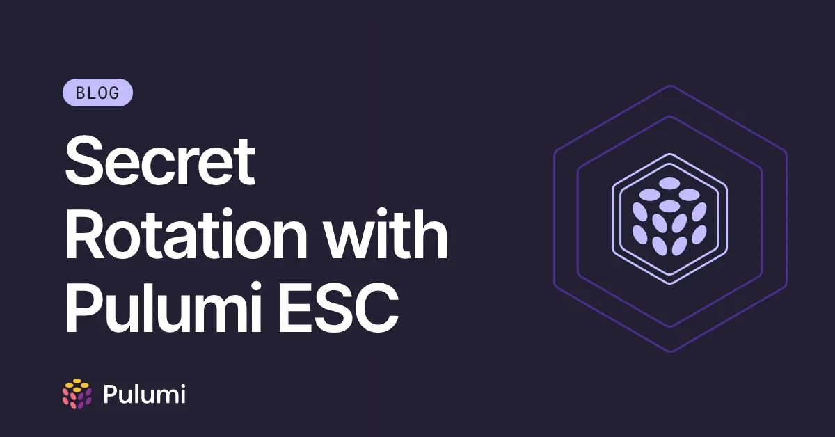 Secret Rotation with Pulumi ESC