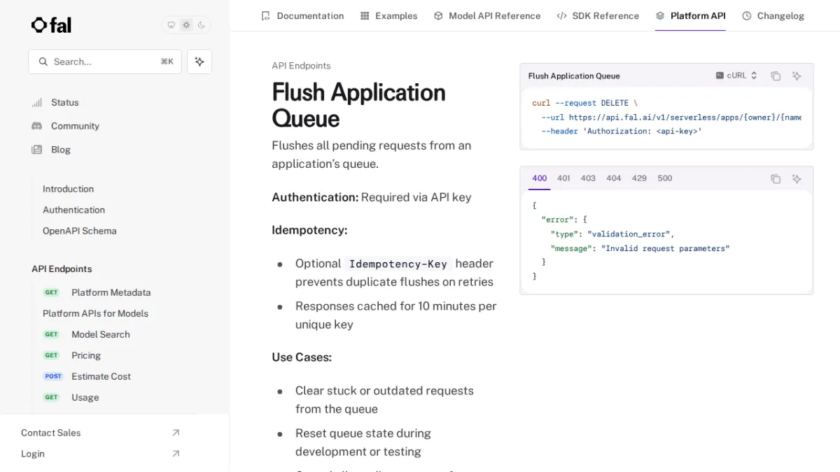 Flush Application Queue - fal