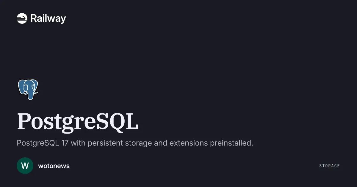 Deploy & Host PostgreSQL
