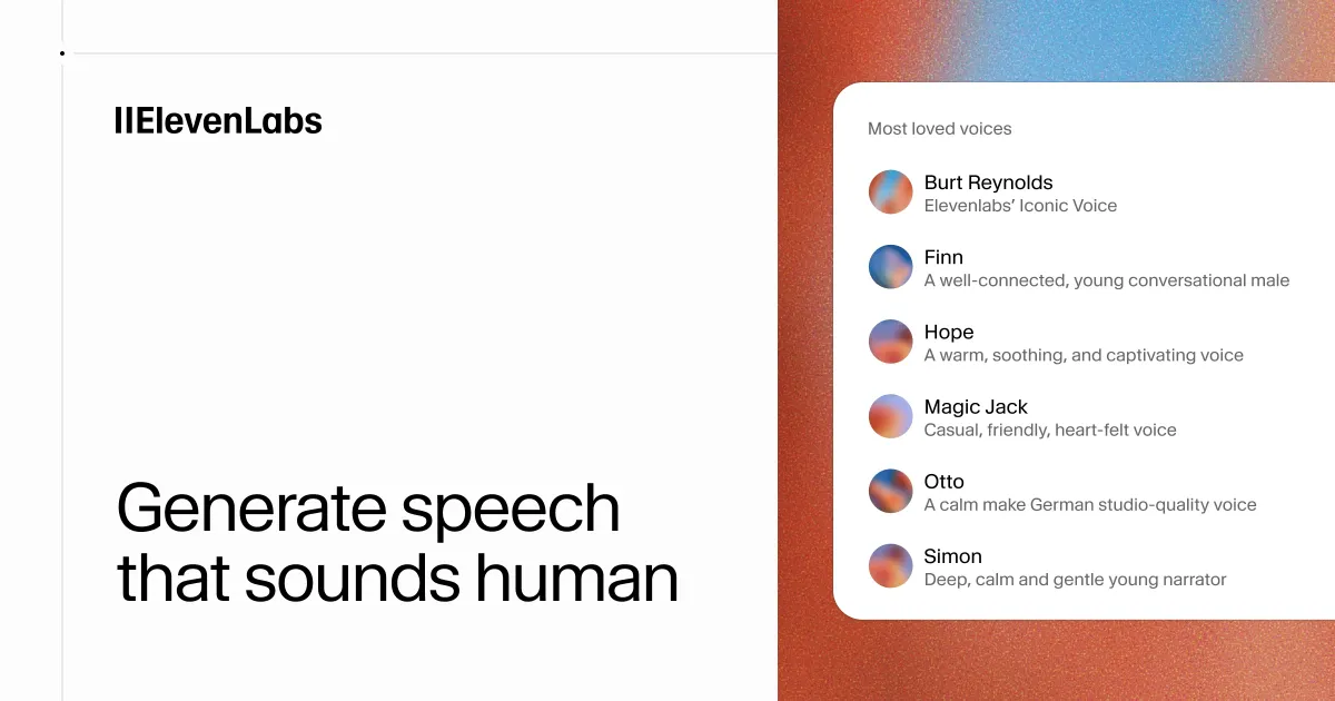 Free AI Voice Generator