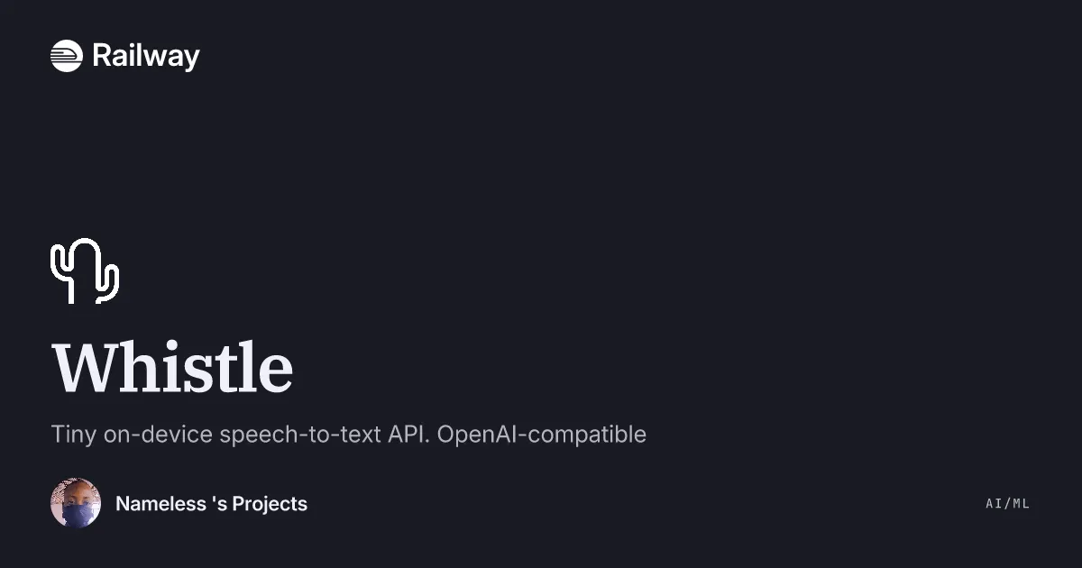 Deploy & Host Whistle
