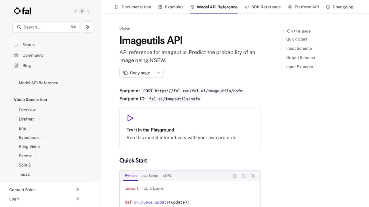 Imageutils API - fal