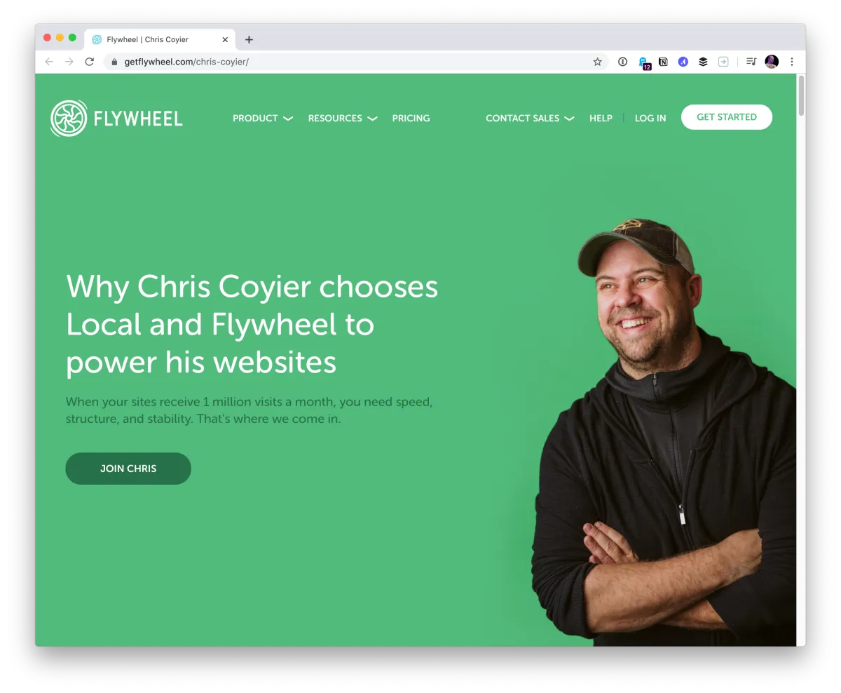 My Flywheel Landing Page