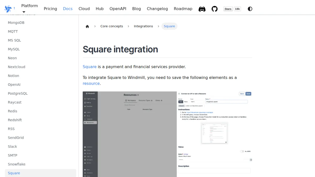 Square integration