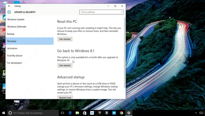 Windows 10: How to return to Windows 7 or 8