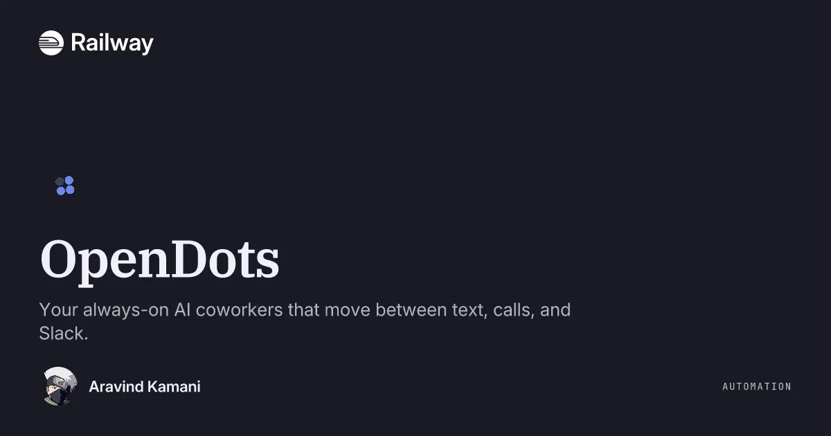 Deploy & Host OpenDots