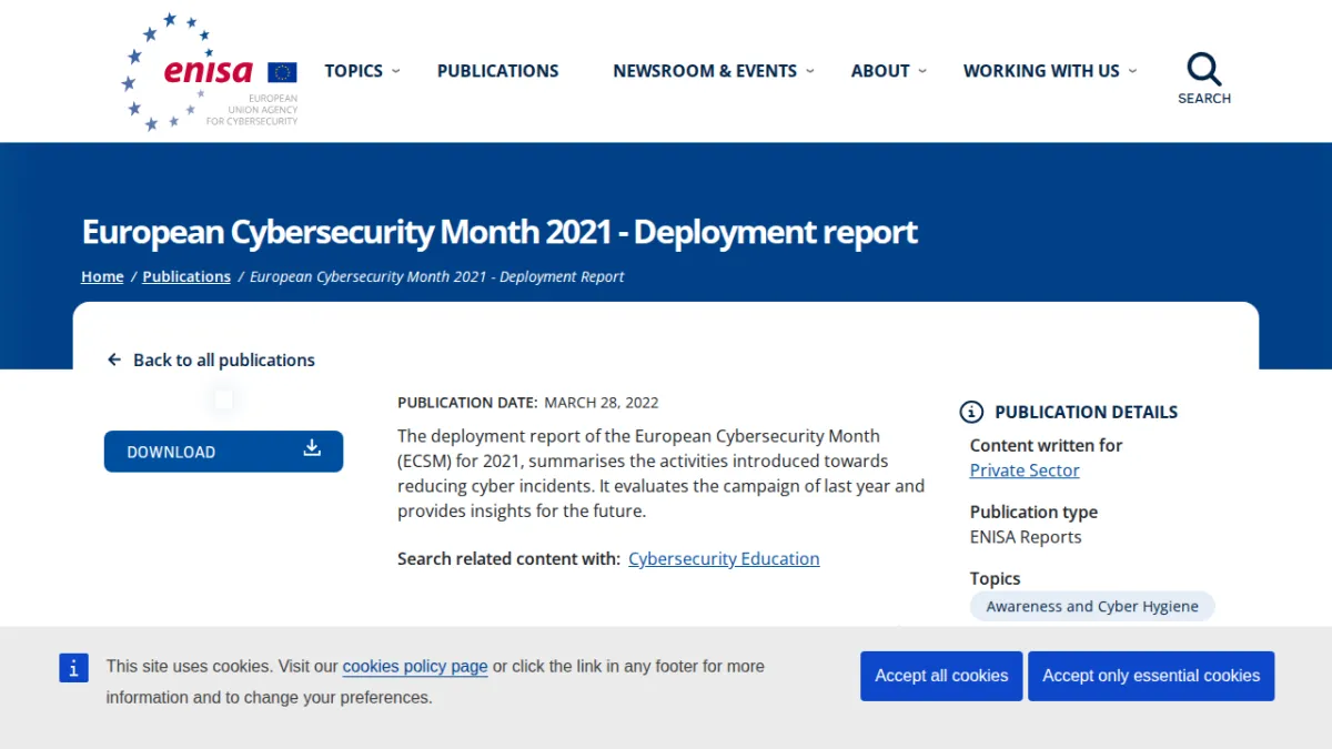 European Cybersecurity Month 2021