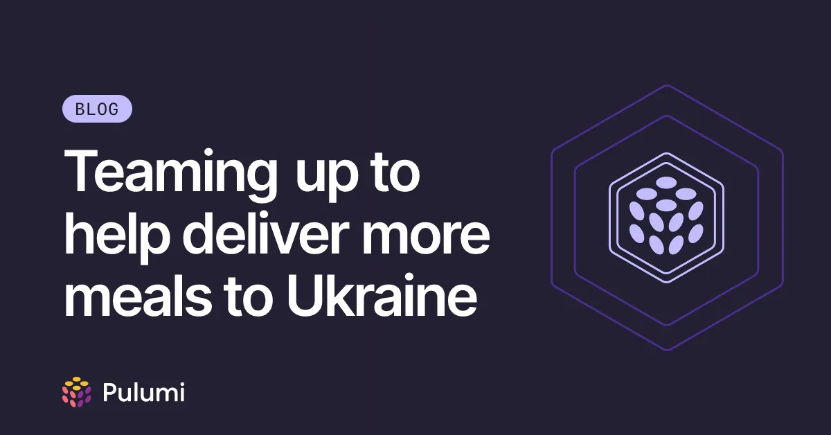 Teaming up to help deliver more meals to Ukraine