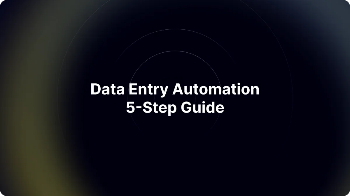Data Entry Automation