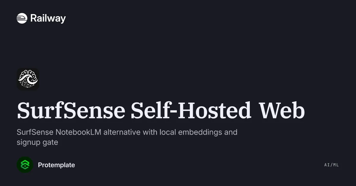 Deploy & Host SurfSense Self-Hosted Web