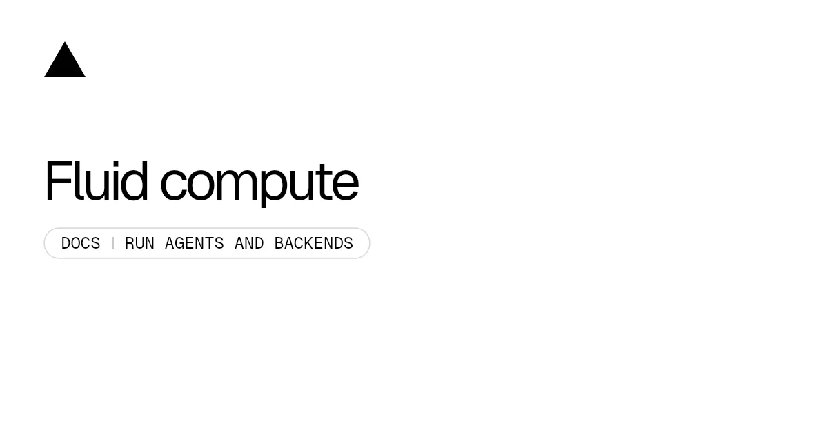 Fluid compute