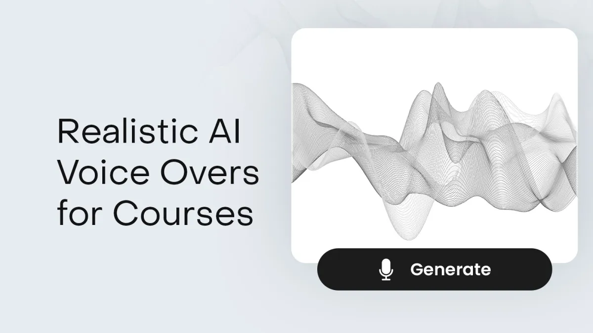 Realistic AI Voice Overs for Online Courses