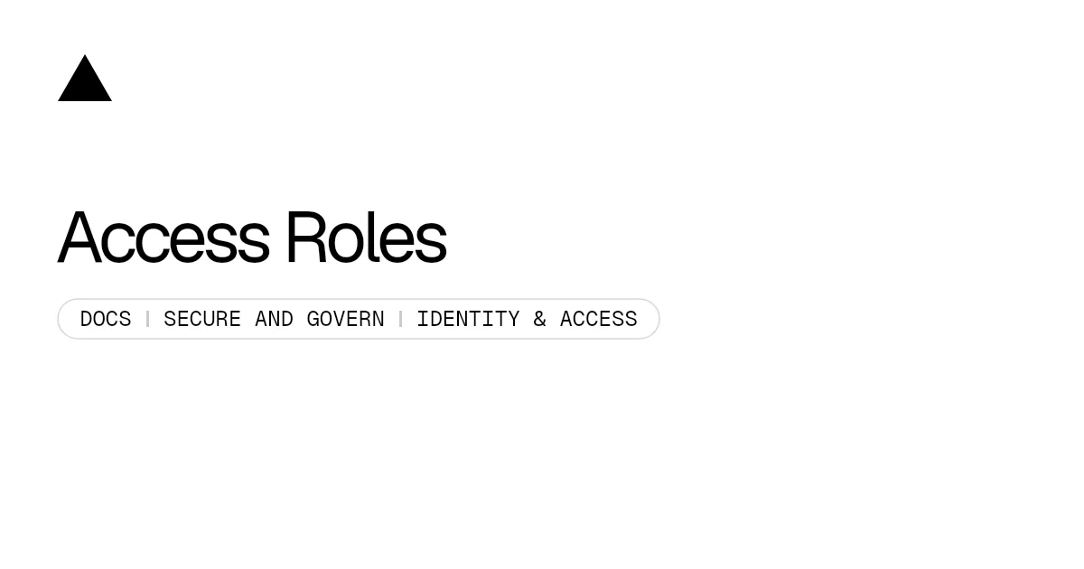 Access Roles
