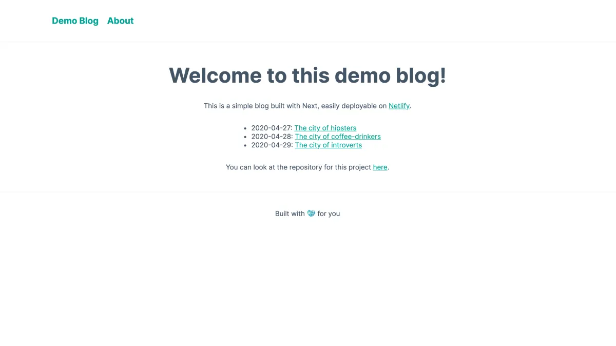 Building a Markdown blog with Next 9.4 and Netlify